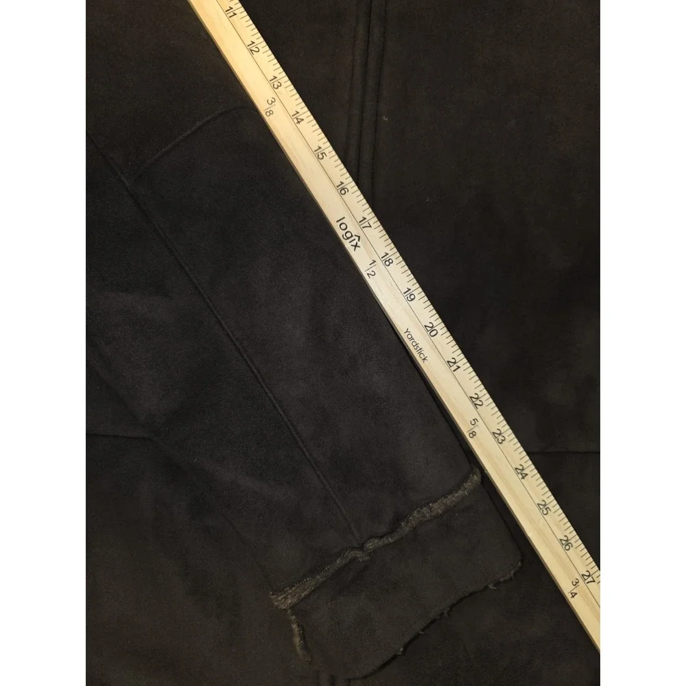 Weatherproof Garment Company Faux-Suede Sherpa-Lined Size L Dark Brown Jacket - Picture 10 of 10